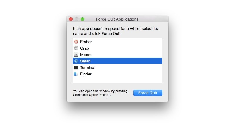 Mac if an app freezes or quits unexpectedly working